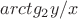 $arctg_2{y/x}$