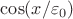 $\cos(x/\varepsilon_0)$