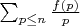 $\sum_{p \leq n} \frac {f(p)}{p}$