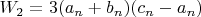 $W_2=3(a_n+b_n)(c_n-a_n)$