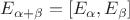 $E_{\alpha+\beta}=[E_\alpha,E_\beta]$