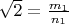 $\sqrt 2=\frac{m_1}{n_1}$