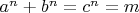 $a^n+b^n=c^n=m$