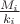 $\frac{M_i}{k_i}$