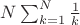 $N\sum^{N}_{k=1}\frac{1}{k}$ $N\sum^{N}_{k=1}\frac{1}{k}$