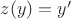 $z(y)=y'$