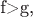 f>g,