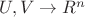 $U,V \rightarrow R^n$