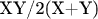 XY/2(X+Y)