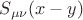 $S_{\mu\nu}(x-y)$ $S_{\mu\nu}(x-y)$