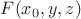 $F(x_0,y,z)$