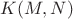 $K(M,N)$