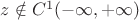 $z\notin C^1(-\infty,+\infty)$