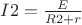$I2= \frac{E}{R2+r}$