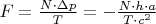 $F = \frac{{N \cdot \Delta p}}
{T} =  - \frac{{N \cdot h \cdot a}}
{{T \cdot c^2 }}$