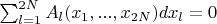 $\sum_{l=1}^{2N}A_l(x_1,...,x_{2N})dx_l=0$