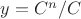 $y=C^n/C$