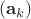 $(\mathbf a_k)$