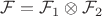 $\mathcal{F} = \mathcal{F}_1\otimes\mathcal{F}_2$