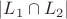 $|L_1\cap L_2|$