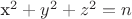 x^2+y^2+z^2=n