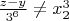 $\frac{z-y}{3^6}\neq x_2^3$