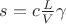 $s = c \frac{L}{V} \gamma$ $s = c \frac{L}{V} \gamma$