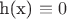 h(x) \equiv 0