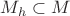 $M_{h}\subset M$