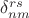 $\delta^{rs}_{nm}$