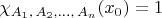 $\chi_{A_{1},\, A_{2},\ldots,\, A_{n}}(x_{0})=1$
