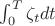 $\int_{0}^{T}\zeta_tdt$