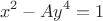 $$x^2-Ay^4=1$$