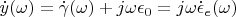 $\dot{y}(\omega) = \dot{\gamma}(\omega) + j\omega\epsilon_0 = j\omega\dot{\epsilon}_{e}(\omega)$