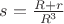 $s=\frac{R+r}{R^3}$