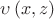 \upsilon \left( {x,z} \right)