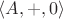 $\langle A, +, 0 \rangle$
