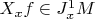 $X_xf \in J^1_xM$