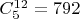 $C^{12}_5=792$