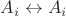 $A_i\leftrightarrow A_i$