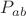 $P_{ab}$