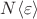 $ N\langle\varepsilon\rangle$