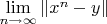 $\lim\limits_{n\to\infty}\|x^n-y\|$