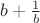 $b+\frac{1}{b}$