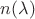 $n(\lambda)$