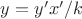 $y=y'x'/k$
