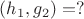 $ (h_{1}, g_{2}) = ?$