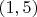 $(1, 5)$