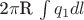 2$\pi$R \int q_1dl