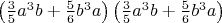 $ \left(\frac35 a^3 b + \frac56 b^3 a\right) \left(\frac35 a^3 b + \frac56 b^3 a\right) $